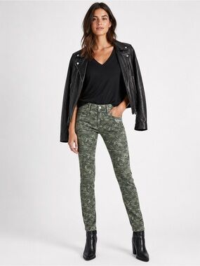 Rag & Bone /JEAN Camo Military Dash Slouchy Skinny Jeans Size 24